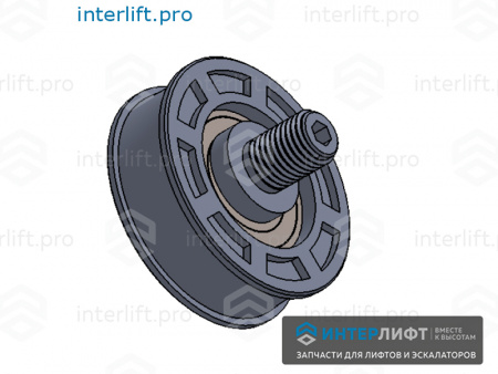 1575 Ролик эксцентриковый D54 М12 H17_13 паз прямой_3