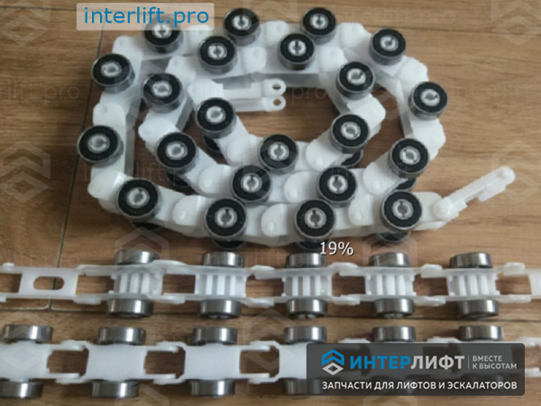 0838 Батарея роликовая огибающей поручня эскалатора KONE TM 22 пары роликов